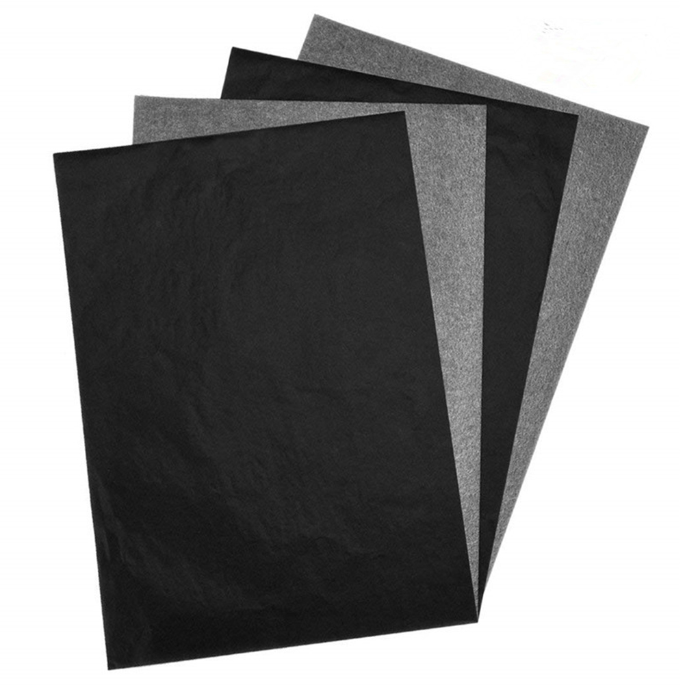 25/100pcs A4 탄소 종이 검은 그림 추적 액세서리 흑연 읽기 쉬운 재사용 가능한 예술 표면 복사 용지